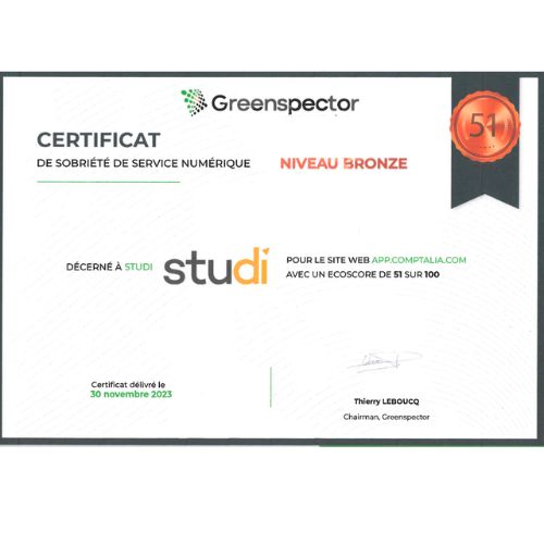 greenspector certificat de sobriété numérique